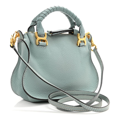 Chloe Calfskin Mini Marcie Satchel Mint Blue 3 of 8