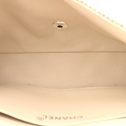 Chanel Toile Gingham Medium Single Flap Beige 5 of 11