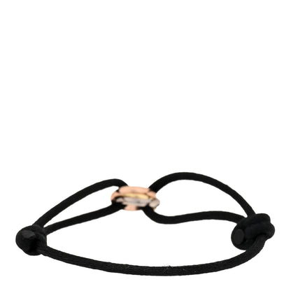 Cartier 18K Pink Yellow White Gold Trinity Adjustable Cord Bracelet Black 2 of 3