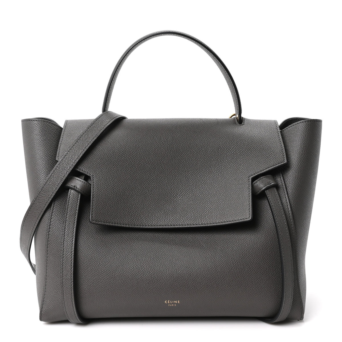 Celine Grained Calfskin Mini Belt Bag Grey 1 of 10