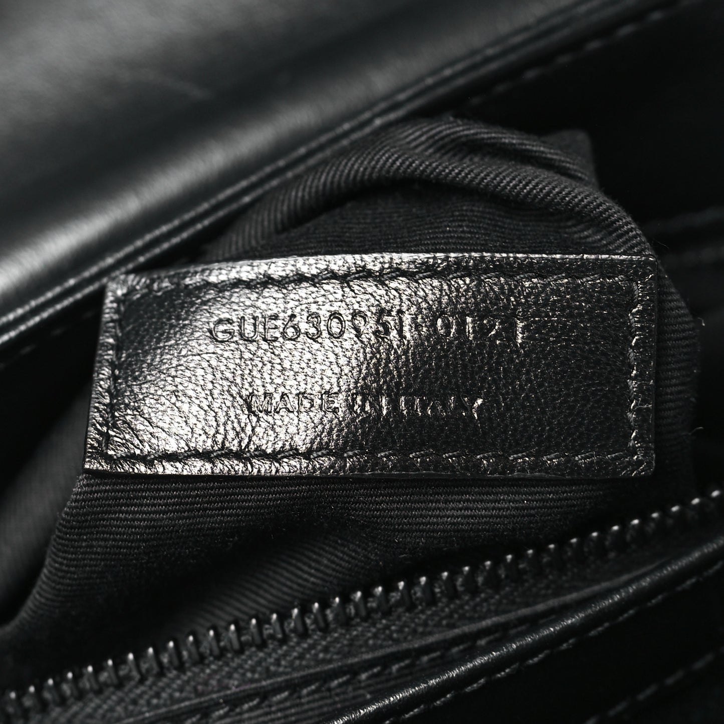 Calfskin Y Quilted Monogram Monochrome Toy Loulou Crossbody Bag Black