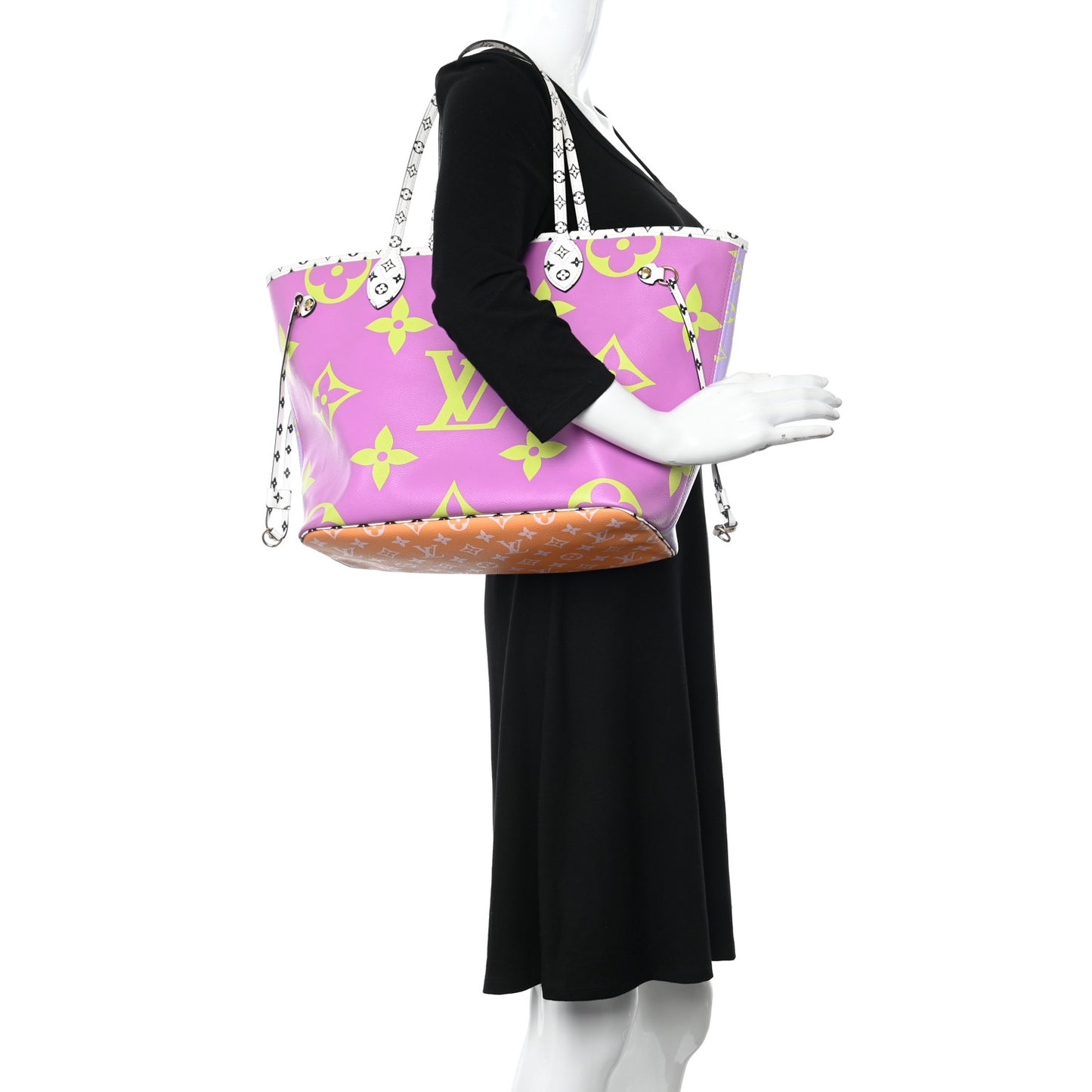 Monogram Giant Neverfull MM Pink Lilac