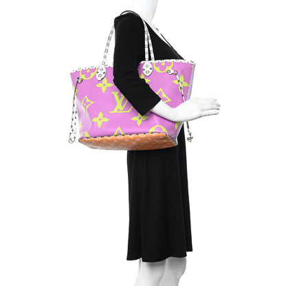 Louis Vuitton Monogram Giant Neverfull MM Pink Lilac 2 of 15