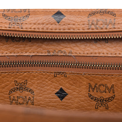 MCM Visetos Shopper Tote Cognac 10 of 11