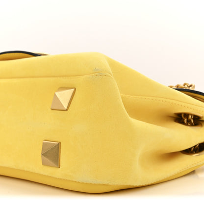 Valentino Garavani Nappa Stud Sign Shoulder Bag Bright Lemon 10 of 13