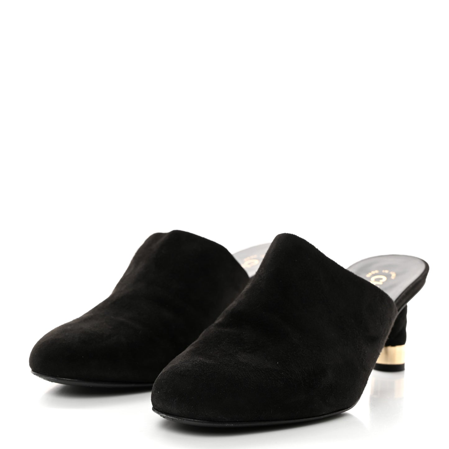 Kid Suede Logo Mules 40 Black