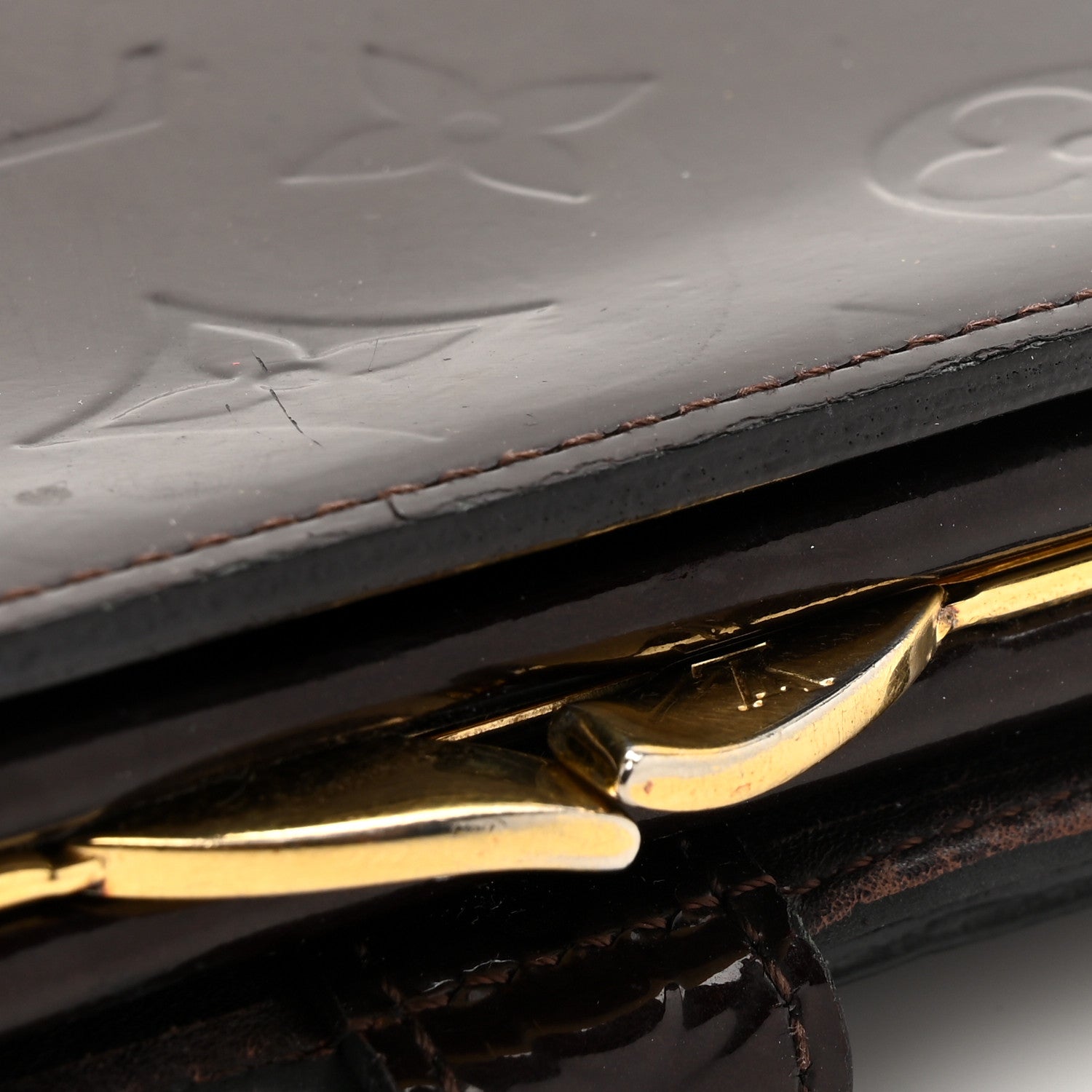 Louis Vuitton Vernis French Purse Wallet Amarante 11 of 14