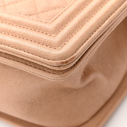 Chanel Caviar Quilted Medium Boy Flap Beige 11 of 14