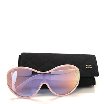Chanel Acetate Shield Sunglasses 71476 Pink 7 of 7