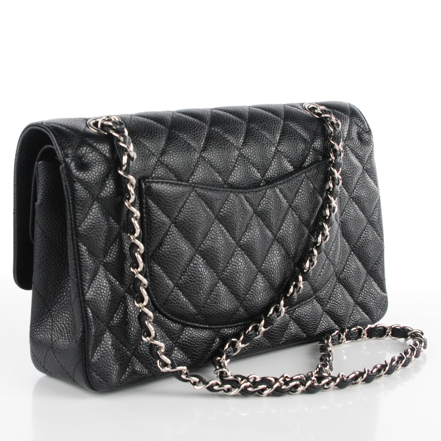 Chanel Caviar Quilted Medium Double Flap Black 3 of 9