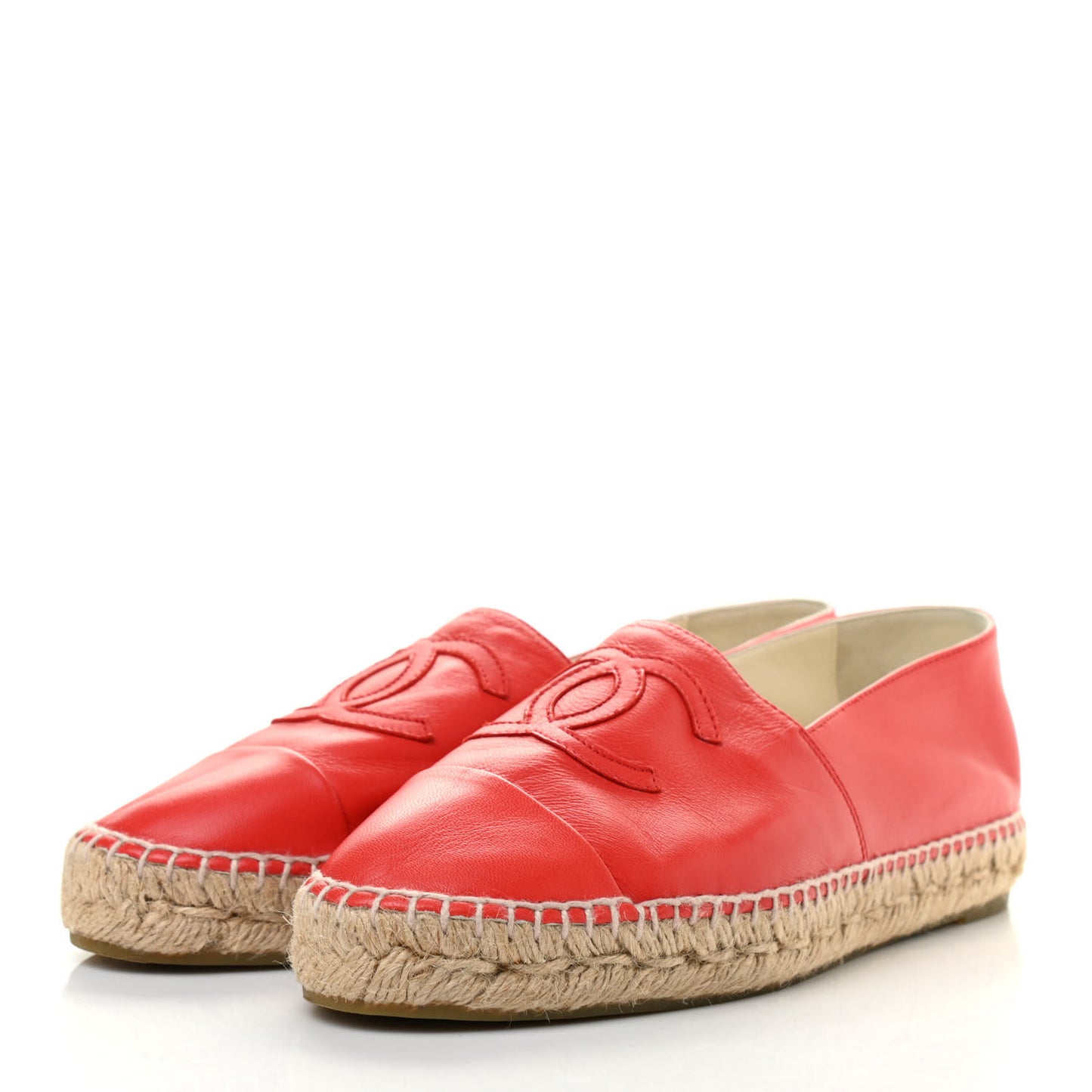 Lambskin CC Espadrilles 40 Red