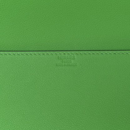Hermes Swift Shadow Clutch 29 Vert Yucca 6 of 9