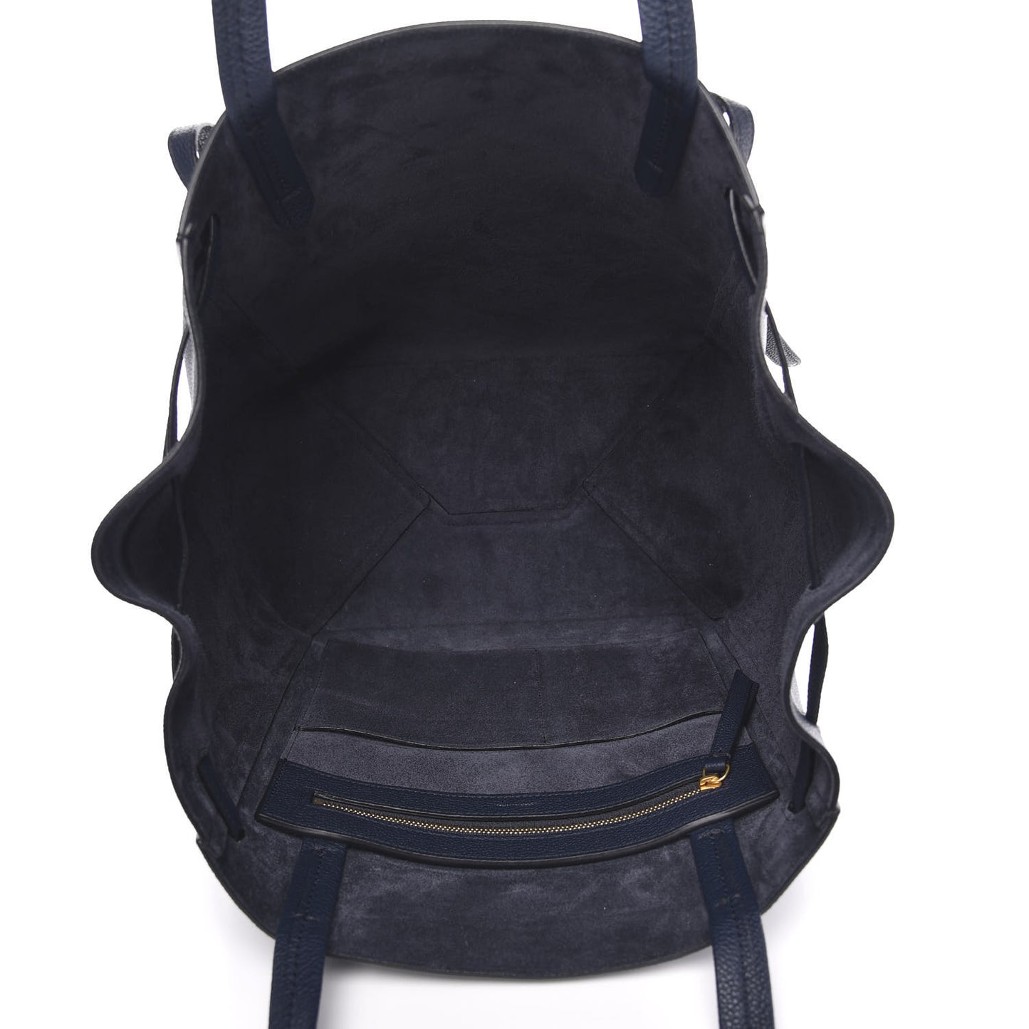 Soft Grained Calfskin Small Belt Cabas Phantom Navy Blue