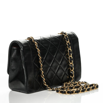Chanel Lambskin Quilted Small Single Flap Black 3 of 9