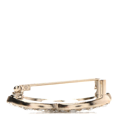Chanel Crystal Palais Garnier CC Brooch Gold 5 of 6