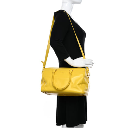 Saint Laurent Calfskin Classic Duffle 6 Yellow 2 of 14
