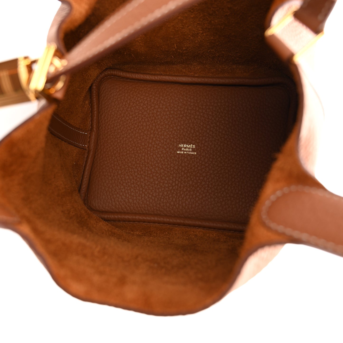 Taurillon Clemence Picotin Lock 18 PM Gold