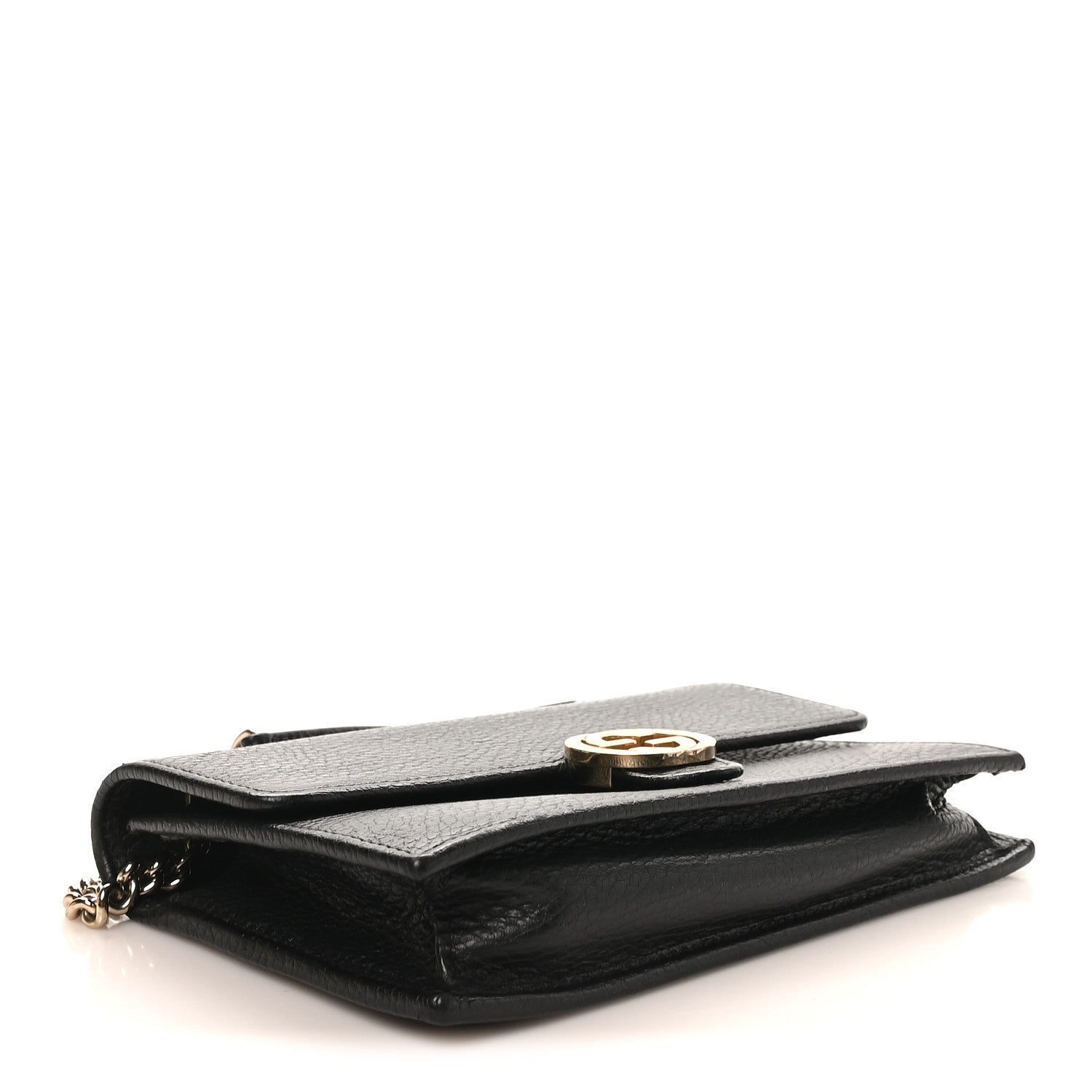 Gucci Dollar Calfskin Interlocking G Chain Wallet Black 4 of 9