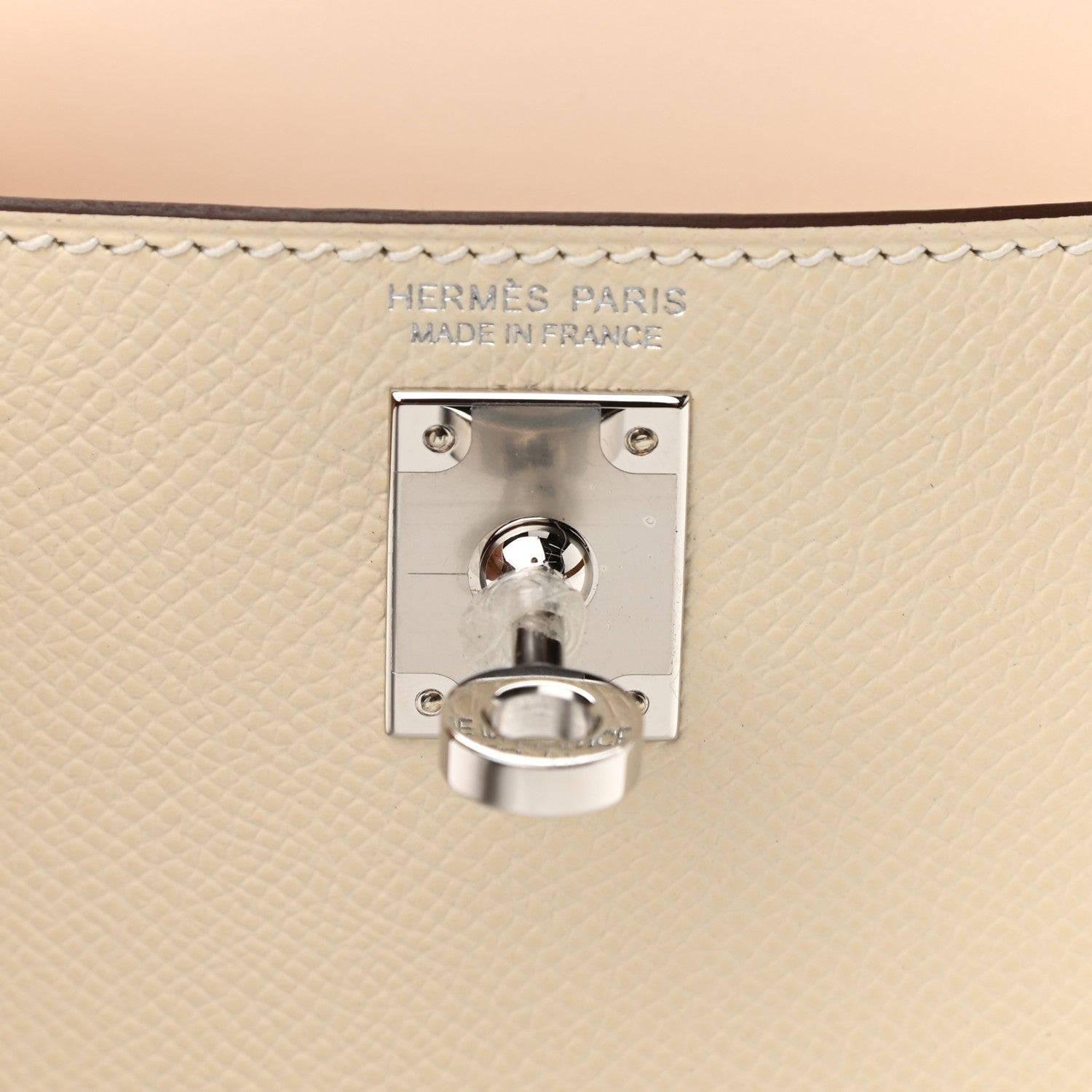 Hermes Epsom Mini Kelly Sellier 20 Nata Chai Gris Meyer 6 of 11