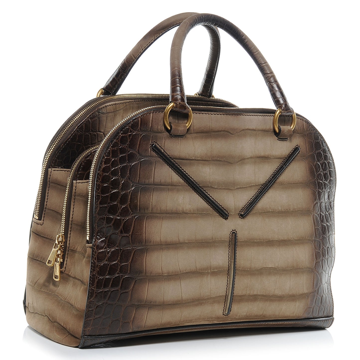 Crocodile Embossed Nubuck 32 Bag