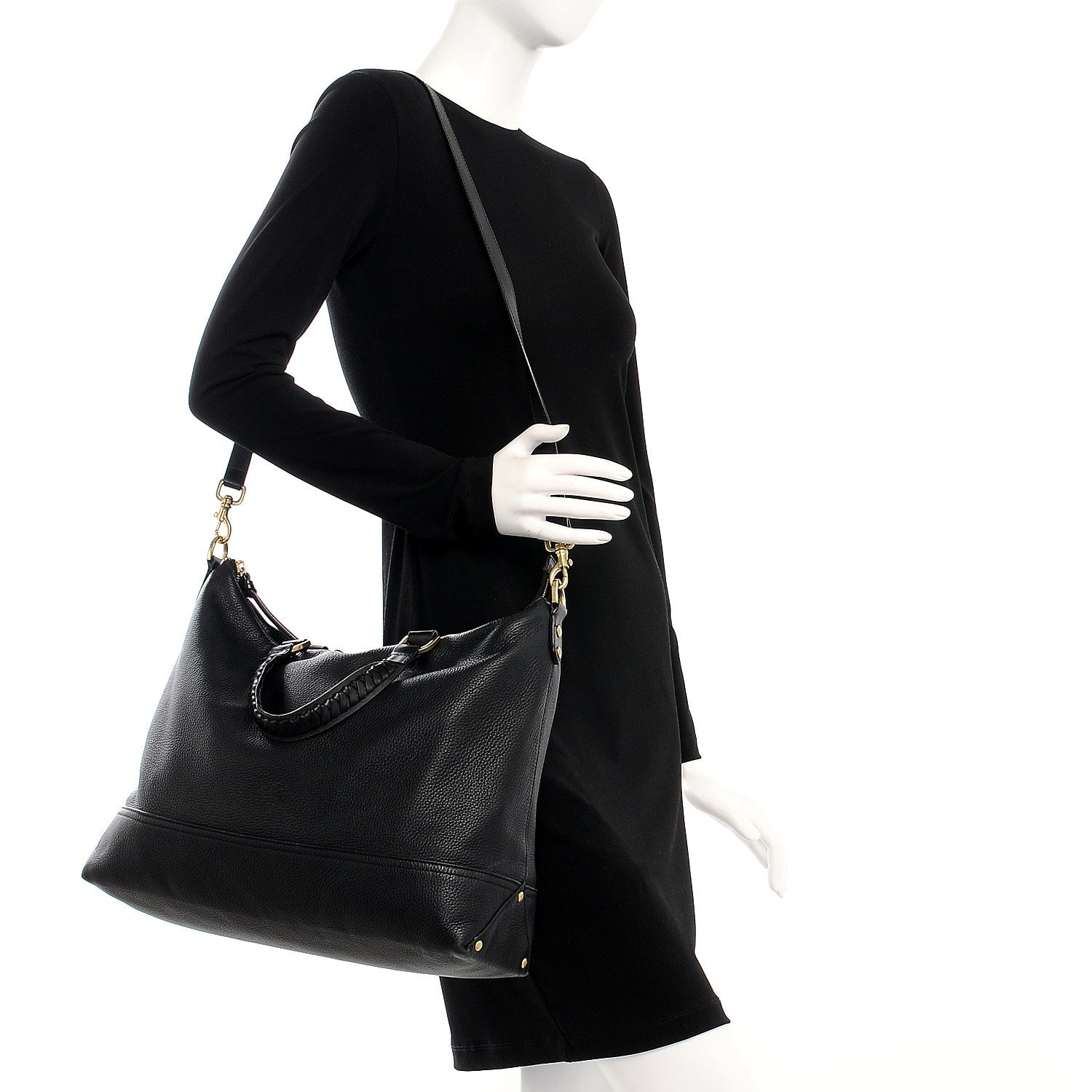Mulberry Pebbled Calfskin Effie Hobo Black 2 of 14