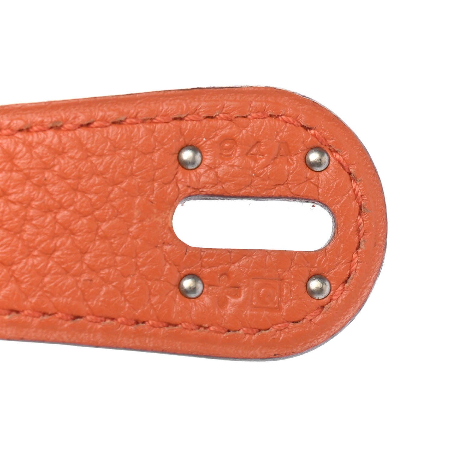 Hermes Taurillon Clemence Lindy 34 Orange 7 of 9
