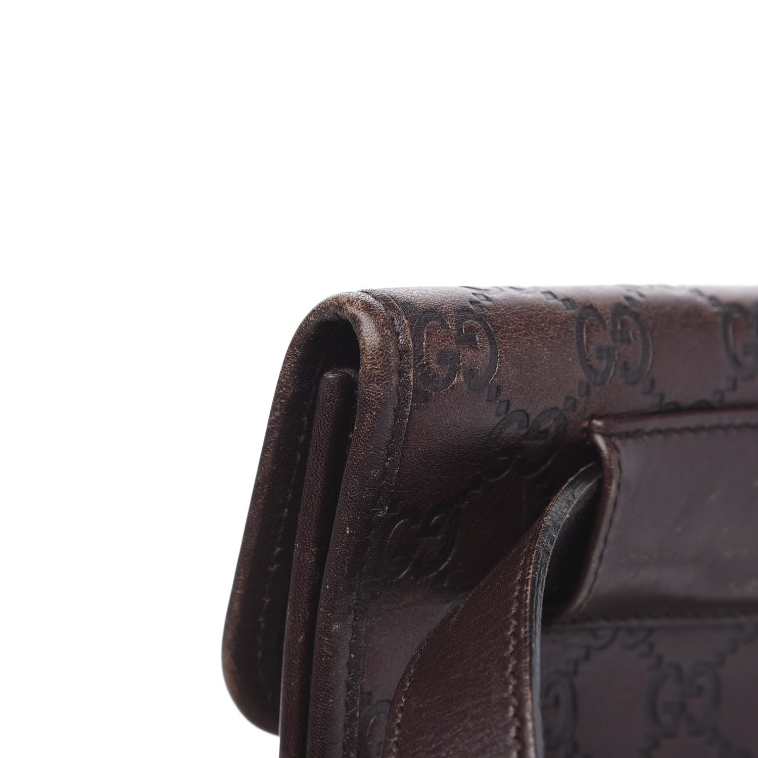 Gucci Guccissima Slim Belt Bag Dark Brown 12 of 15