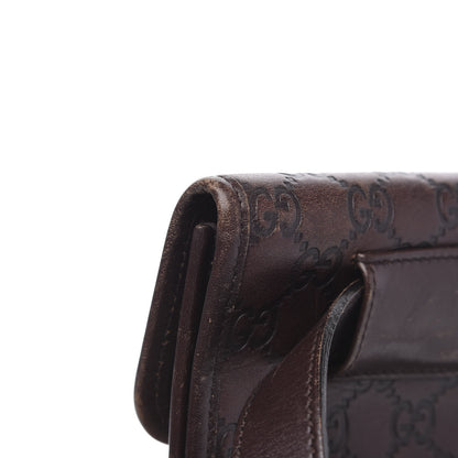 Gucci Guccissima Slim Belt Bag Dark Brown 12 of 15