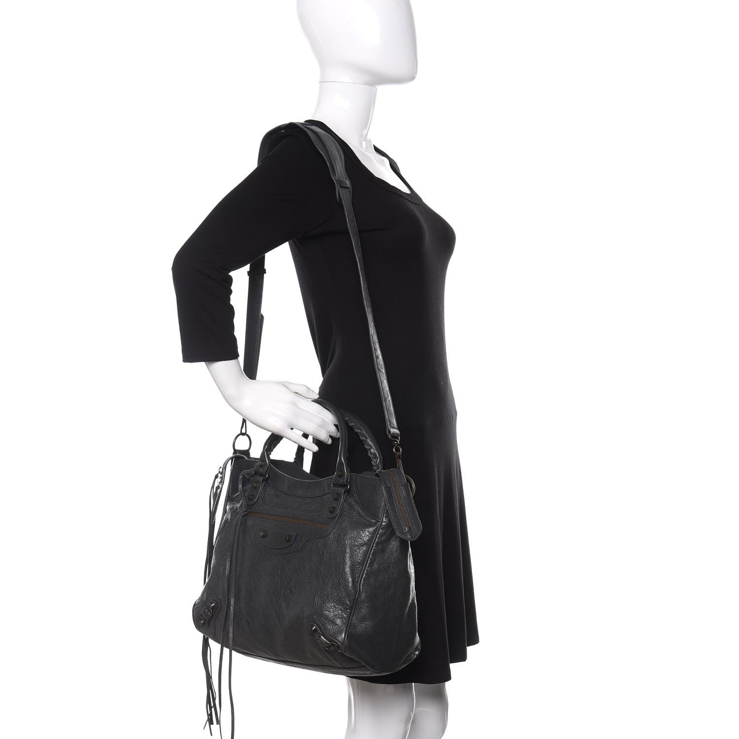Balenciaga Agneau Classic Hardware Velo Anthracite 2 of 10