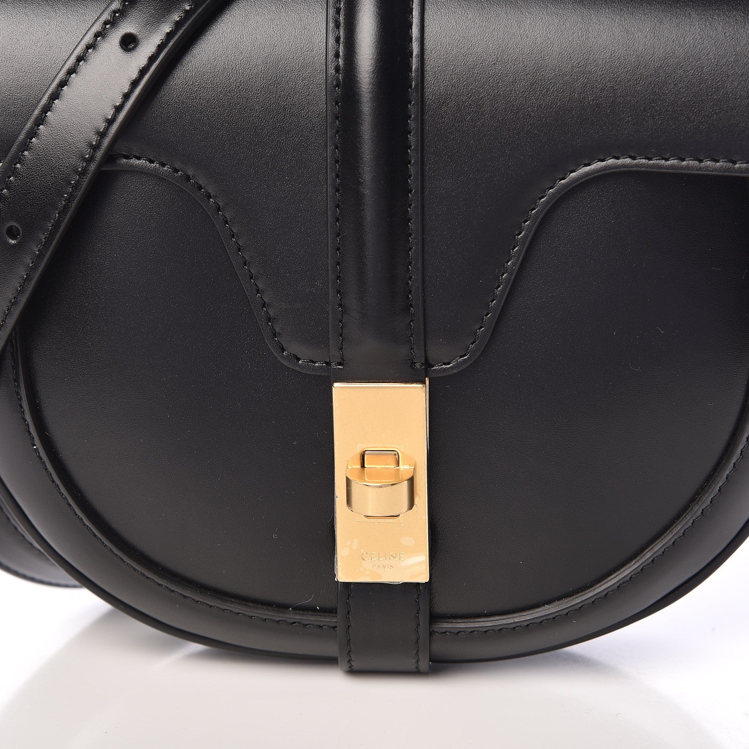 Celine Satinated Calfskin Besace Small 16 Black 10 of 10