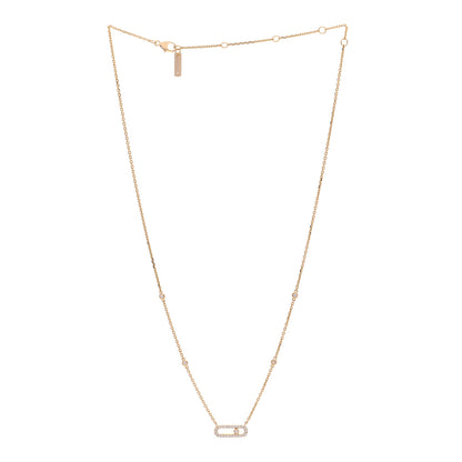 Messika 18K Yellow Gold Diamond Move Uno Pave Necklace 3 of 6