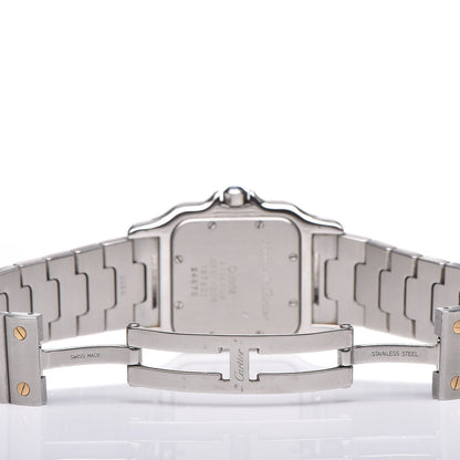 Cartier Stainless Steel 18K Yellow Gold 29mm Santos De Galbee Quartz Watch 6 of 7