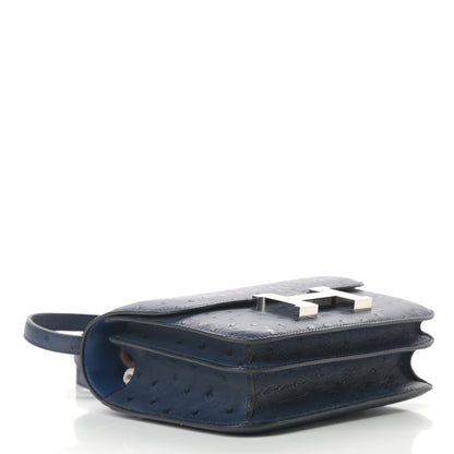Hermes Ostrich Constance 18 Bleu Roi 4 of 11