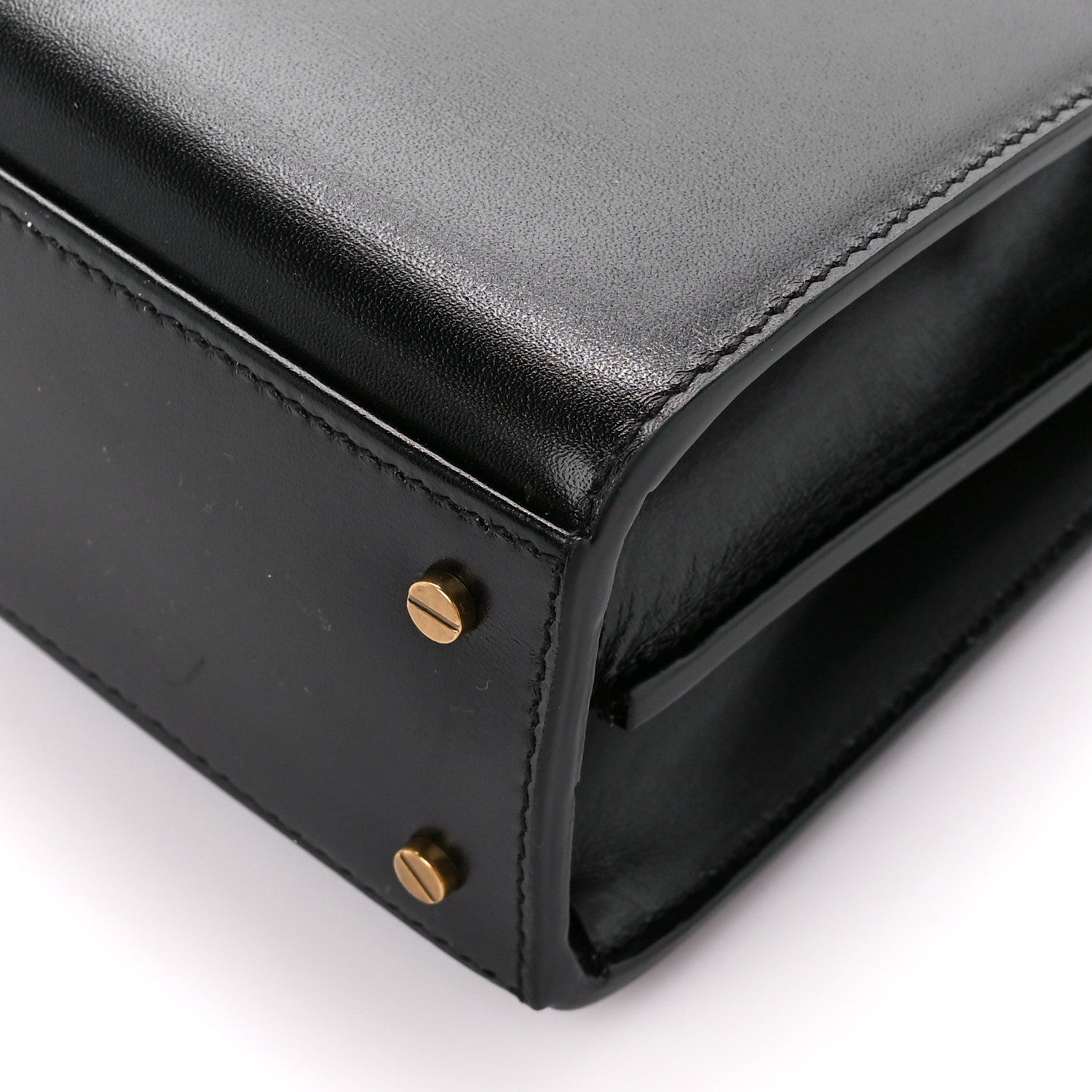 Saint Laurent Calfskin Mini Classic Monogram Cassandra Top Handle Black 11 of 11