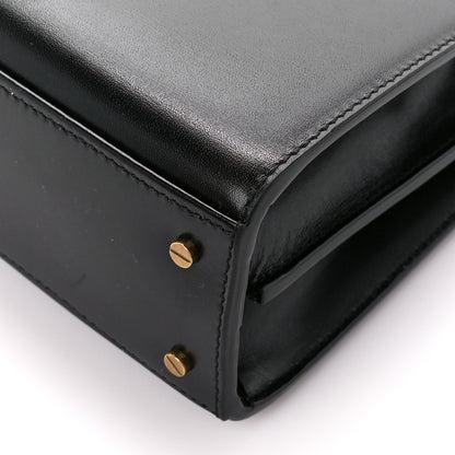 Saint Laurent Calfskin Mini Classic Monogram Cassandra Top Handle Black 11 of 11