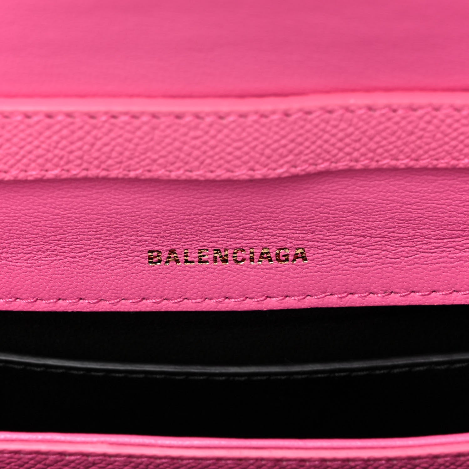 Balenciaga Signature Grained Calfskin Logo Print Ville Day Bag XS Rose Bubblegum Black 6 of 10