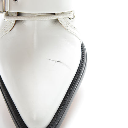 Chloe Shiny Calfskin Rylee Boots 40.5 White 9 of 12
