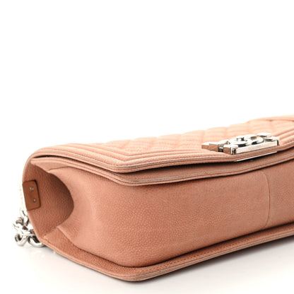 Chanel Iridescent Caviar Quilted Medium Boy Flap Beige 9 of 10