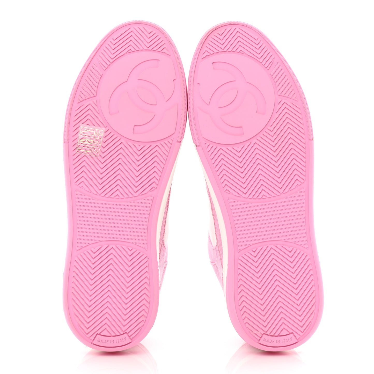 Cotton Sneakers 38.5 Pink White
