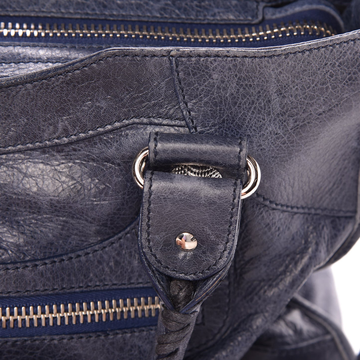 Agneau Giant 21 Silver Hardware City Bleu Roi