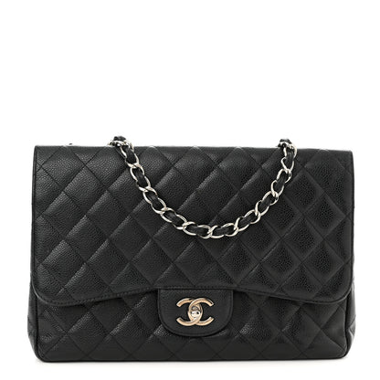 Chanel Caviar Quilted Jumbo Single Flap Black 1 of 13