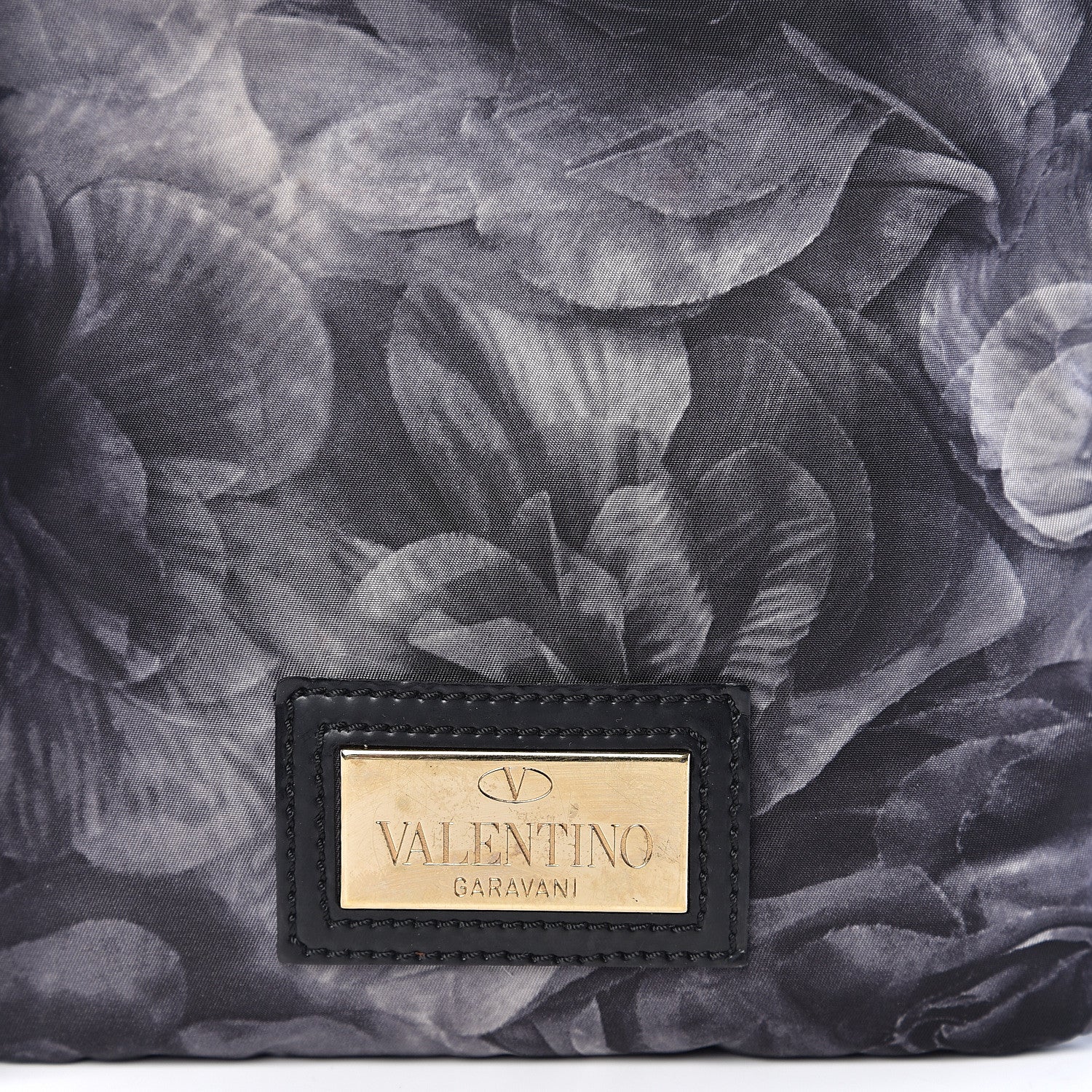 Valentino Garavani Nylon Floral Crossbody Dark Grey 12 of 12