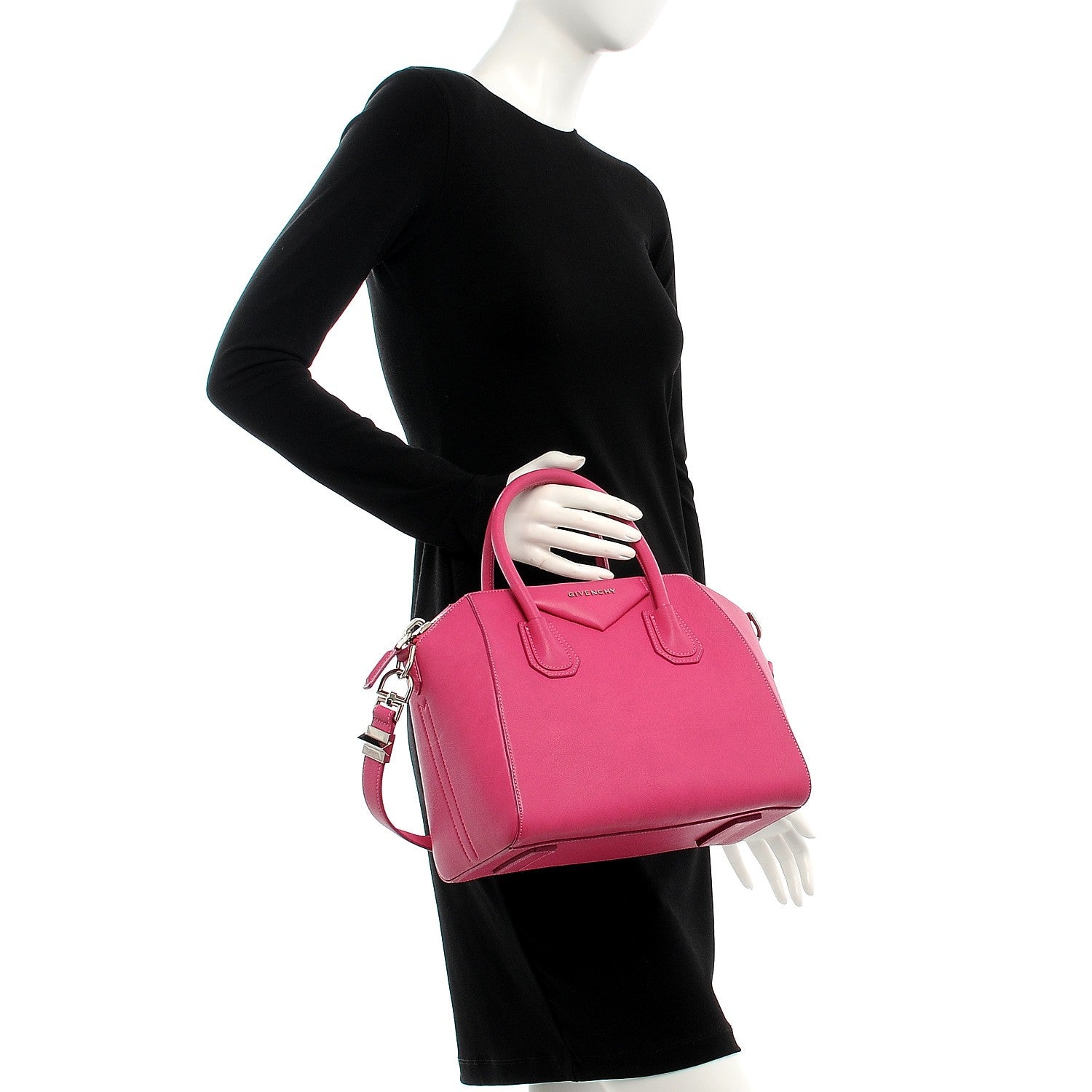 Givenchy Sugar Goatskin Small Antigona Fuchsia 3 of 8