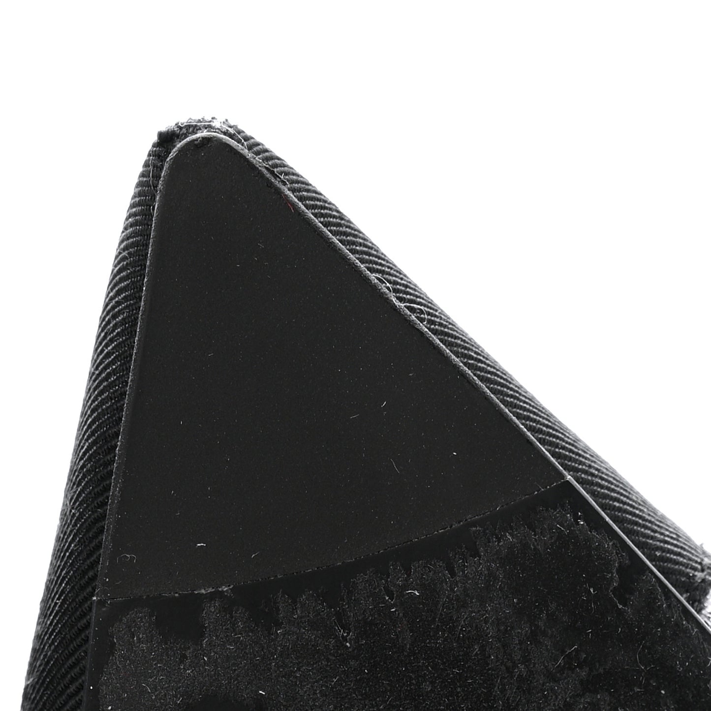 Mesh Grosgrain Camellia Short Boots 36 Grey Black