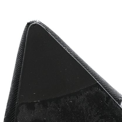 Chanel Mesh Grosgrain Camellia Short Boots 36 Grey Black 10 of 13