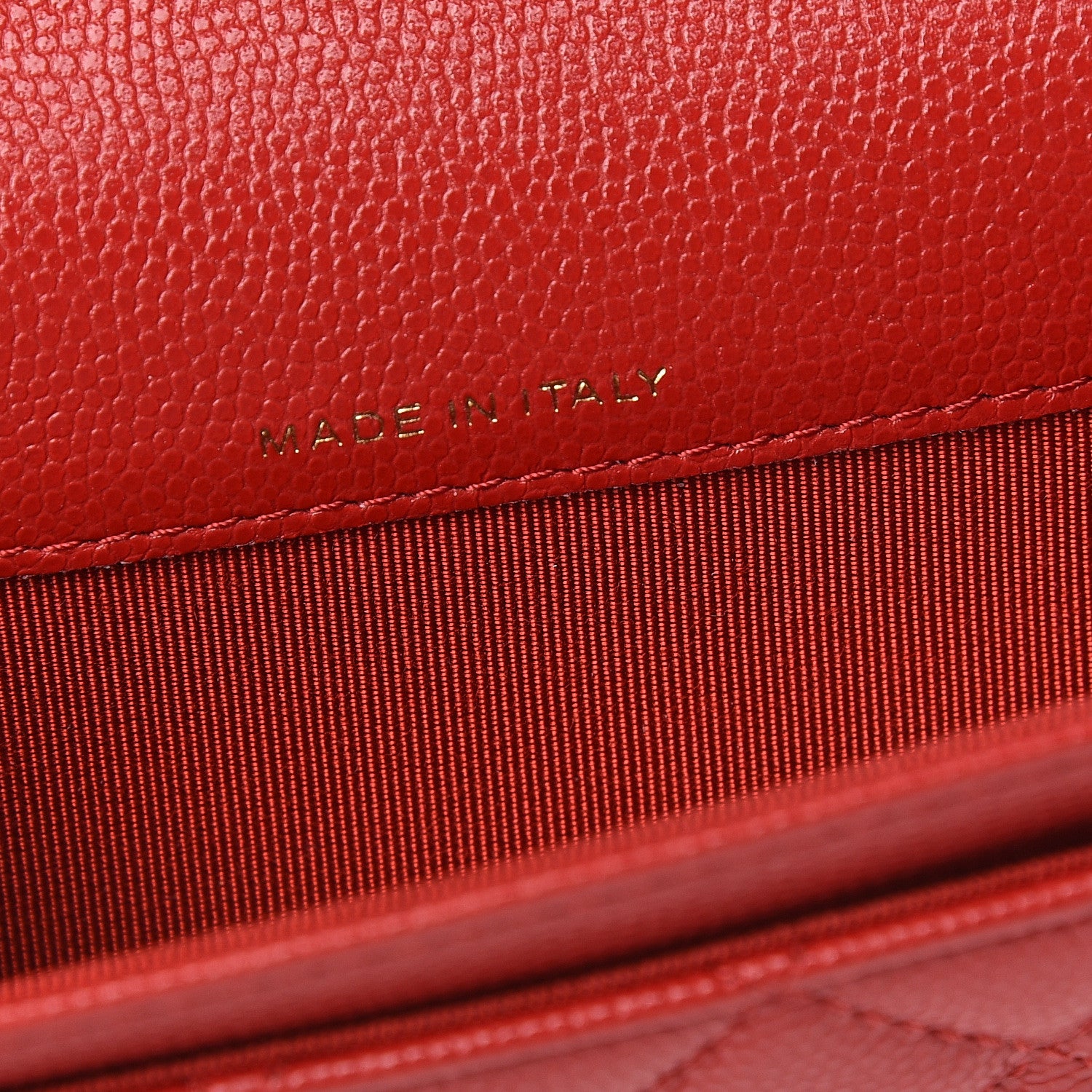 Chanel Caviar Quilted Flap Card Holder Wallet Red 6 of 8