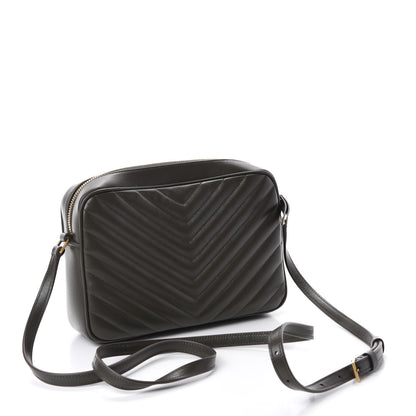 Saint Laurent Calfskin Matelasse Monogram Lou Camera Bag Sea Pebble 3 of 10