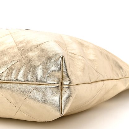 Chanel Metallic Calfskin Quilted Chanel 22 Golden 10 of 10