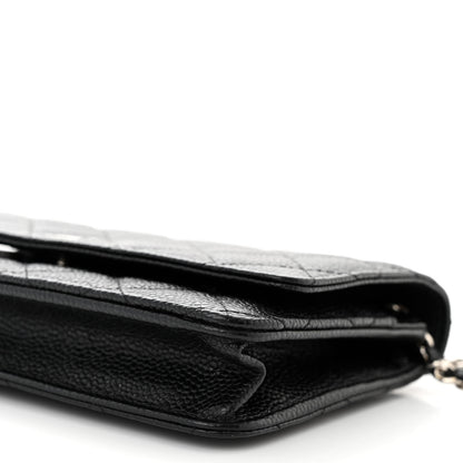 Chanel Caviar Quilted Wallet On Chain WOC Black 11 of 12