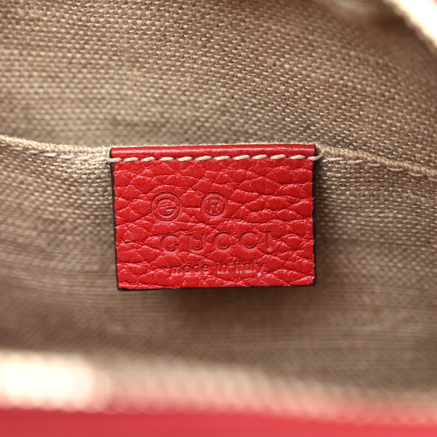 Gucci Monogram Mini Bree Messenger Bag Red 6 of 10